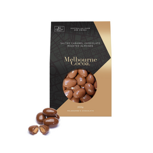 Melbourne Cocoa salted caramel chocolate roasted almonds