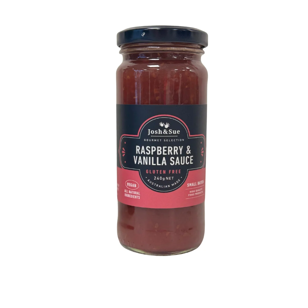 Josh & Sue Raspberry & Vanilla Sauce 240g (V, GF)