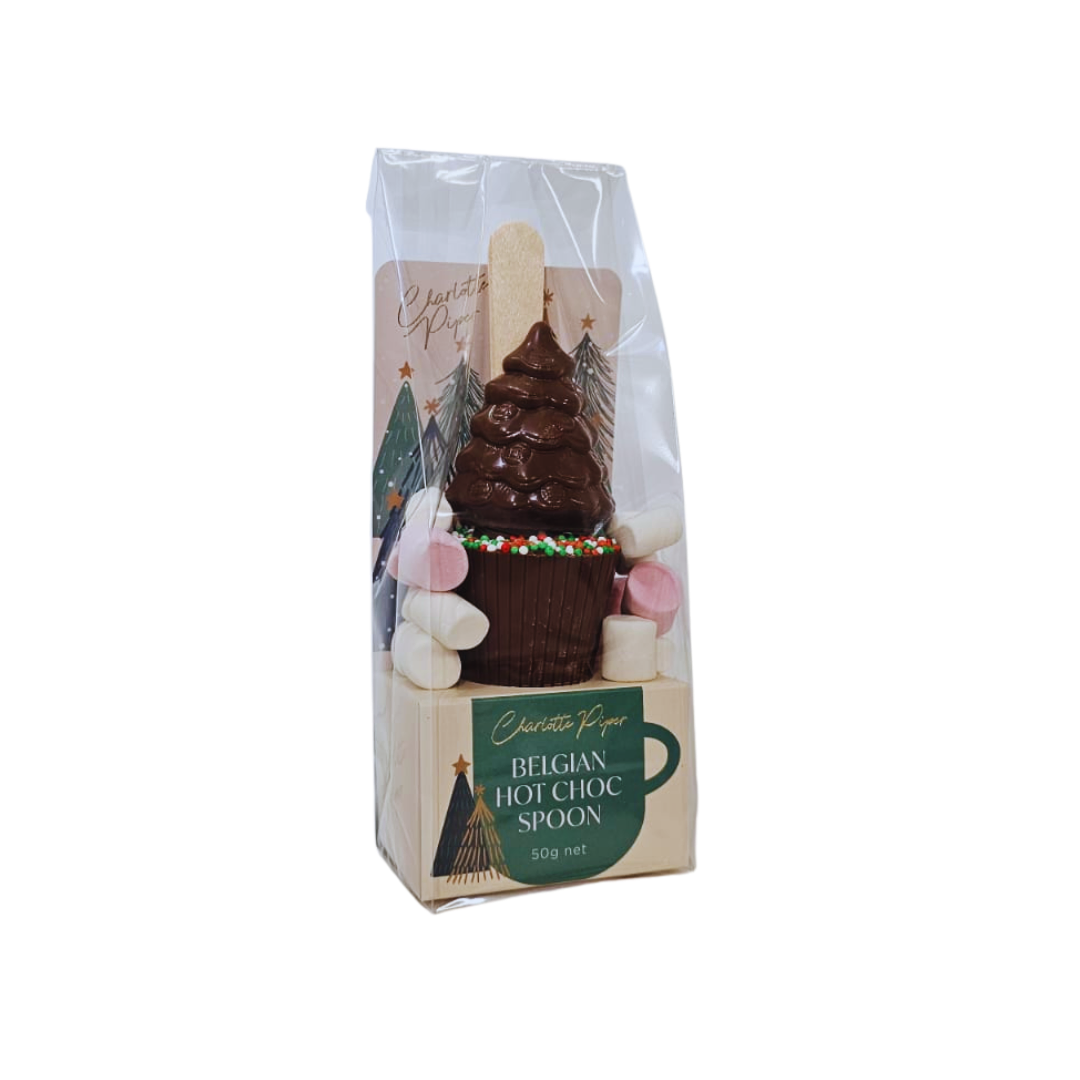 Hot Chocolate Christmas Tree Spoon